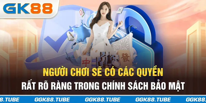 Người chơi sẽ có các quyền rất rõ ràng trong chính sách bảo mật