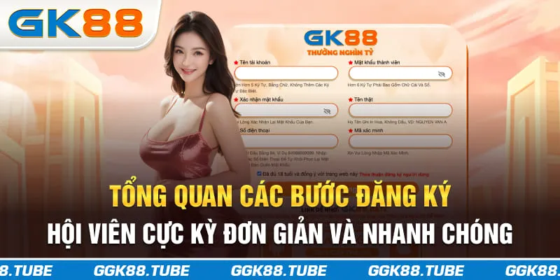 Tổng quan các bước đăng ký hội viên cực kỳ đơn giản và nhanh chóng